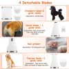 4 In 1 Electric Pet Dog Cat Grooming Kit Cordless Rechargeable Pet Hair Trimmer