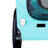 Light Green Foldable Pet Jogging Stroller Dog Carriers Bicycle Trailer Pet Dog Cat Bike Trailer