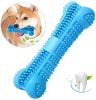 Chew Toy Stick Dog Toothbrush with Toothpaste Reservoir Natural Rubber Dog Dental Chews Care Dog Toys Bone for Pet Teeth Cleaning