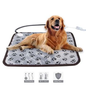 Temperature-adjustable pet electric blanket waterproof bite-proof wear-resistant constant temperature dog pad (colour: Beautiful flowers, size: 50*70cm)