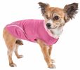 Pet Life Active 'Pull-Rover' Premium 4-Way Stretch Two-Toned Performance Sleeveless Dog T-Shirt Tank Top Hoodie