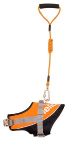 Helios Bark-Mudder Easy Tension 3M Reflective Endurance 2-in-1 Adjustable Dog Leash and Harness (size: medium)