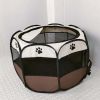 Oxford cloth folding pet tent cat kennel dog kennel cat delivery room indoor pet fence octagonal pet fence