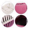 Portable Pet Box Cat & Dog Carrier Cage with Chrome Door