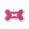 Metal Pet ID Tags With Pink Bone Shape For Dogs & Cats