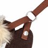 Pet Life Luxe 'Furracious' 2-In-1 Mesh Reversed Adjustable Dog Harness-Leash W/ Removable Fur Collar