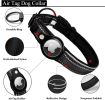 Reflective AirTag Dog Collar; ivienx Apple Air Tag Heavy Duty Dog Collar [Wide] Padded Pet Collar with AirTag Case Holder Accessories for Small Medium